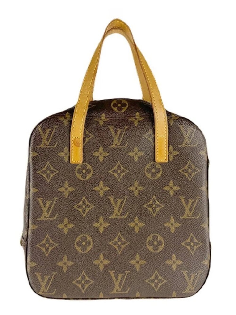 LOUIS VUITTON Monogram Spontini Handbag Shoulder Bag Brown